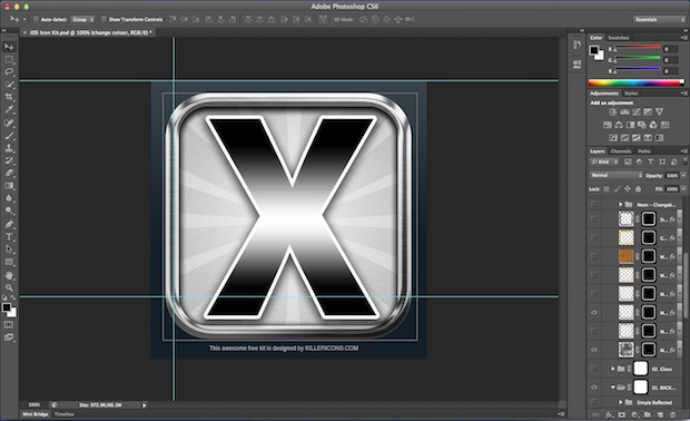 iOS Retina Icon template 3