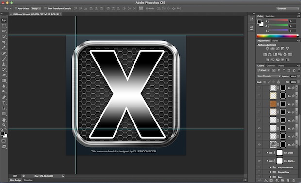 iOS Retina Icon template 4