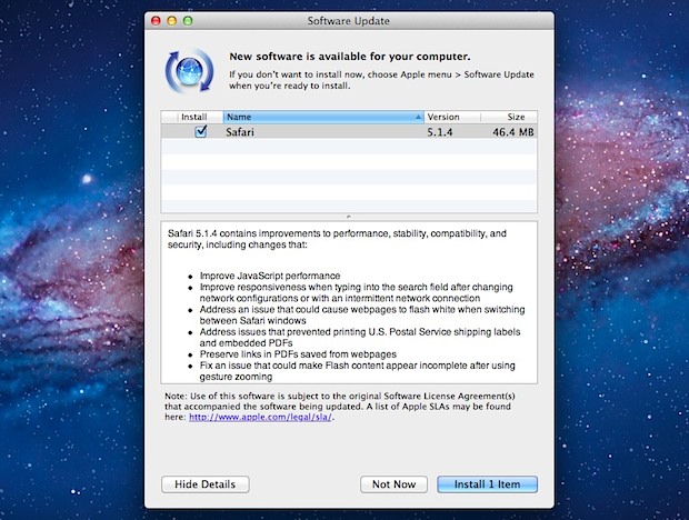 Safari 5.1.4