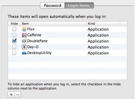 login-items Removing things from Login Items helps boot quicker