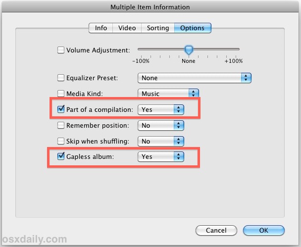 Play Songs together in iTunes by joining them