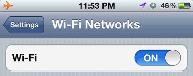 airplane-mode-wifi-on Airplane mode with Wi-Fi turned on