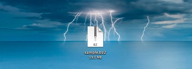 bzip2-mac-os-x bzip2 archive in Mac OS X