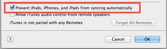disable-automatic-syncing-itunes Disable Automatic Syncing in iTunes