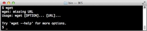 install-wget-mac-os-x Install wget in Mac OS X
