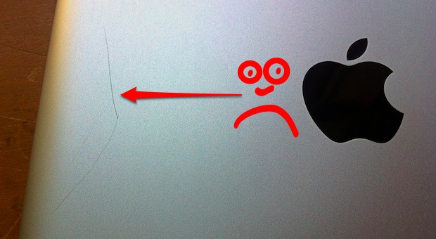 ipad-scratch iPad scratch on back