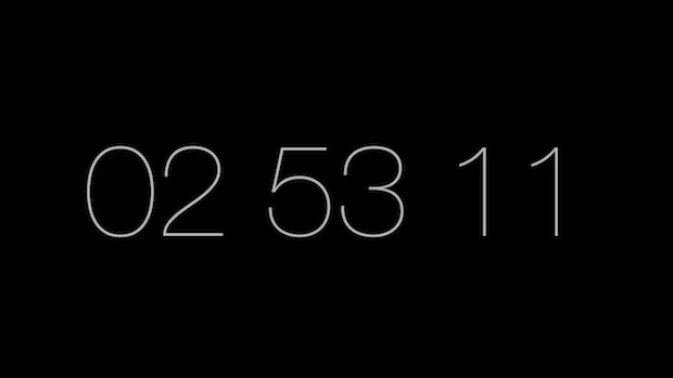 minimalist-clock-screen-saver Minimalist clock screen saver for Mac OS X