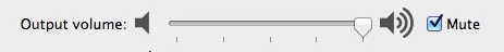 Mute audio in Mac OS X