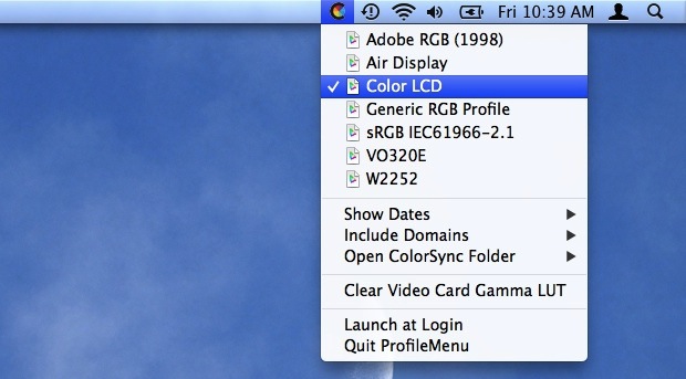 profile-menu-mac Color profile menu switcher for Mac OS X