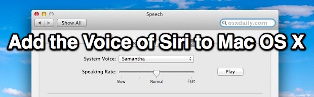 add-siri-voice-to-mac-os-x Add the voice of Siri to Mac OS X with Samantha