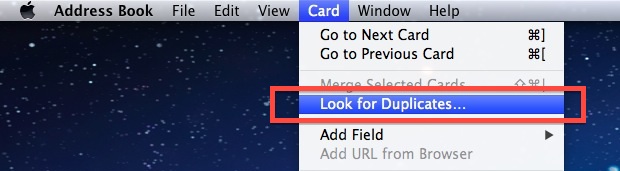 Find and remove duplicate contacts from Address Book