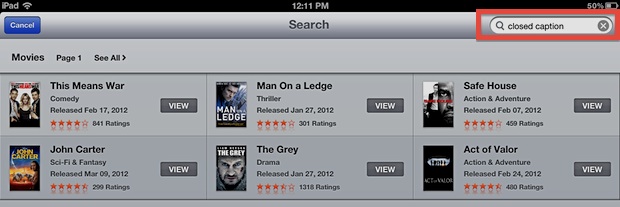 find-closed-caption-video-itunes Find Closed Caption videos in iTunes