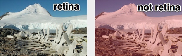 show-retina-vs-nonretina-images Highlight and tint non-retina images in red