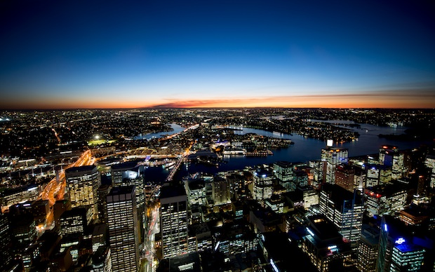 sydney-after-sunset Sydney Australia wallpaper
