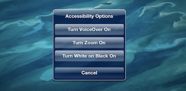 Toggle White on Black with iPad