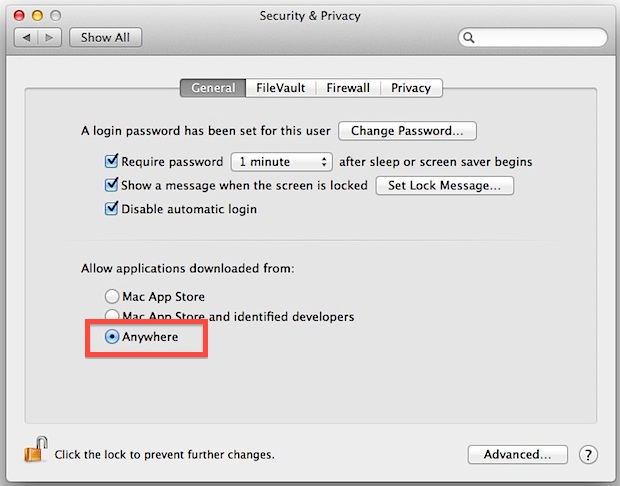disable-gatekeeper-mac-os-x Disable Gatekeeper blocking unidentified apps in OS X Mountain Lion