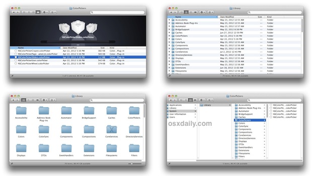 finder-list-view-options Finder window list view options