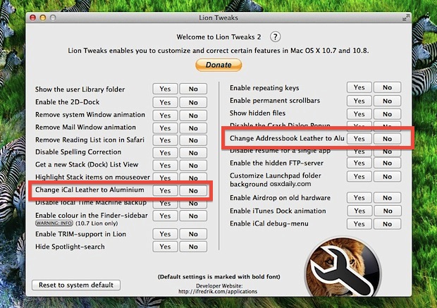 remove-leather-appearance-ical-address-book Remove the Leather Appearance from iCal & Address Book in Mac OS X