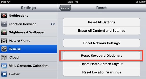 Reset Autocorrect Dictionary in iOS to fix improper word corrections on iPhone and iPad