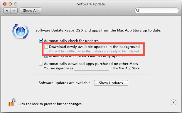 stop-automatic-app-downloads-updates Stop automatic app downloads and updates in OS X Mountain Lion