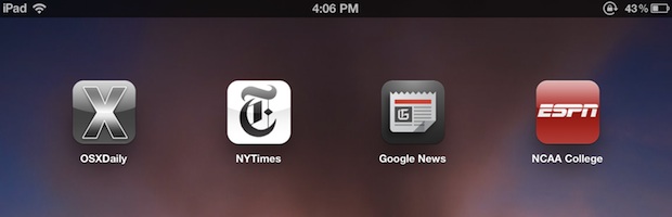 web-bookmarks-homescreen-ios Website bookmarks on the homescreen of iOS