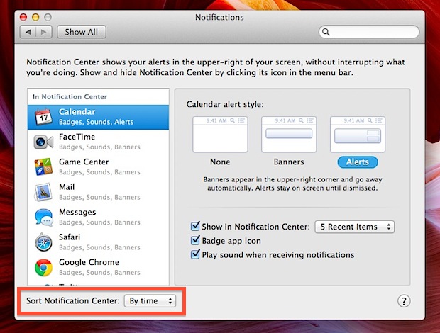 arrange-notifications-by-time-os-x Arrange Notifications by Time of Arrival in OS X
