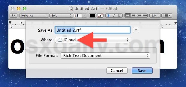 change-default-save-location-mac Change the default save file location in Mac OS X from iCloud to Local Disk storage
