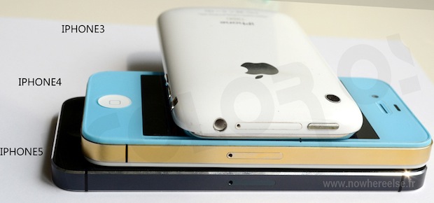 iphone-5-3gs-4 iPhone 5, iPhone 4, and iPHone 3GS stacked atop each other