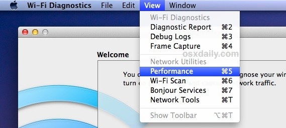 wifi-performance-diagnostics Wi-Fi tools Mac OS X