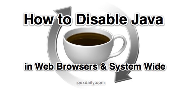 disable-java How to Disable Java