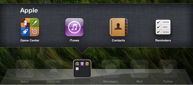 dock-folders-ios Dock Folders opened in iOS