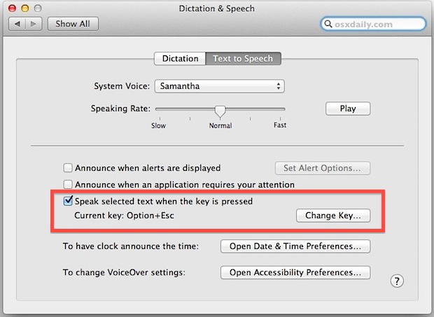 keystroke-to-speak-text Keystroke to speak selected text