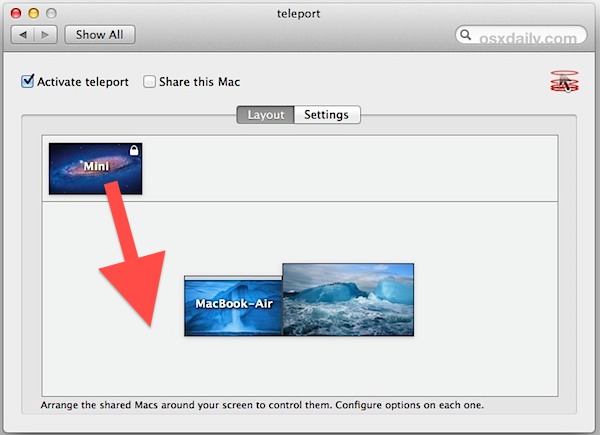 Set up Teleport in Mac OS X for easy keyboard sharing