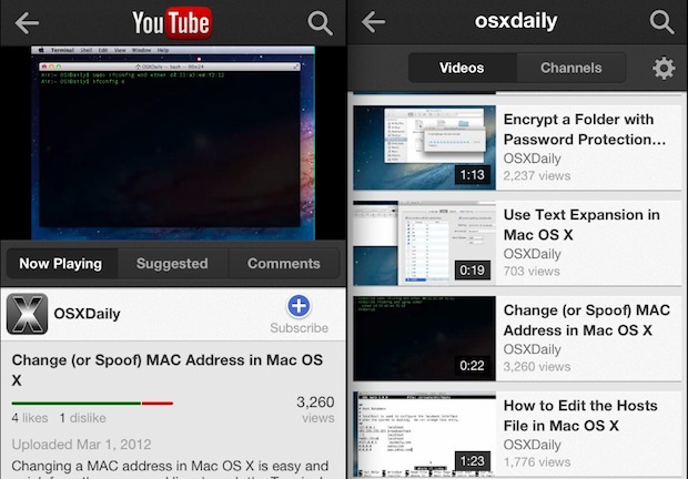 Official YouTube app for iOS