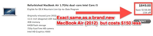 refurb-mac-discount Refurbished Mac discount, even on latest new Mac models