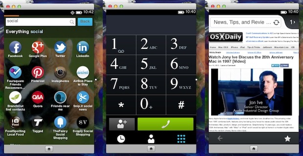 Firefox OS Screen Shots