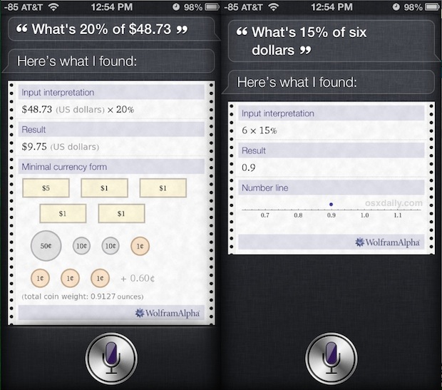 The iPhone becomes a Tip Calculator thanks to Siri