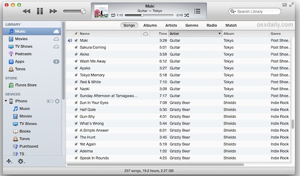 itunes-11 iTunes 11 looking normal again