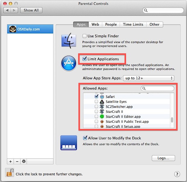 limit-application-use-mac Limit Application Usage for Users in Mac OS X