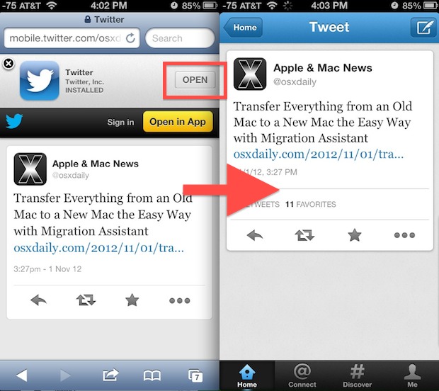 open-in-twitter-from-safari Open Twitter app directly from Safari in iOS