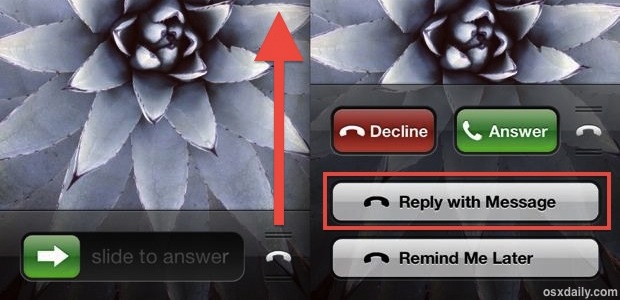 reply-with-message-incoming-call Reply to an incoming phone call with a text message