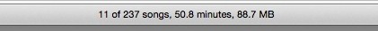 Show iTunes status bar