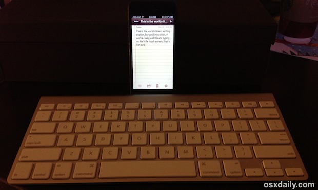iphone-with-external-keyboard iPhone with an External Keyboard