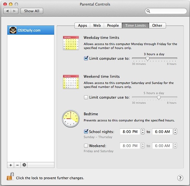 set-time-limits-computer-use-os-x Set Time Limits for computer use in Mac OS X