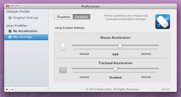 smooth-cursor Smooth Cursor lets you independently control acceleration