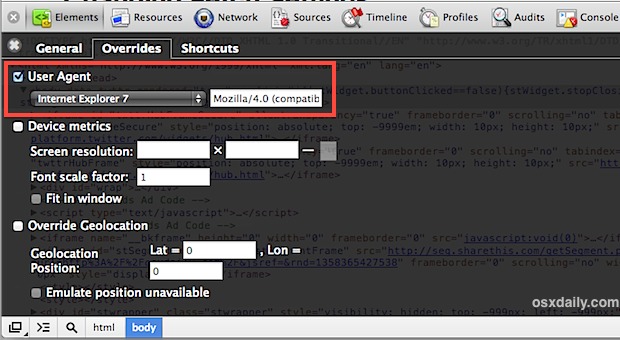 change-user-agent-chrome Change the User Agent in Chrome