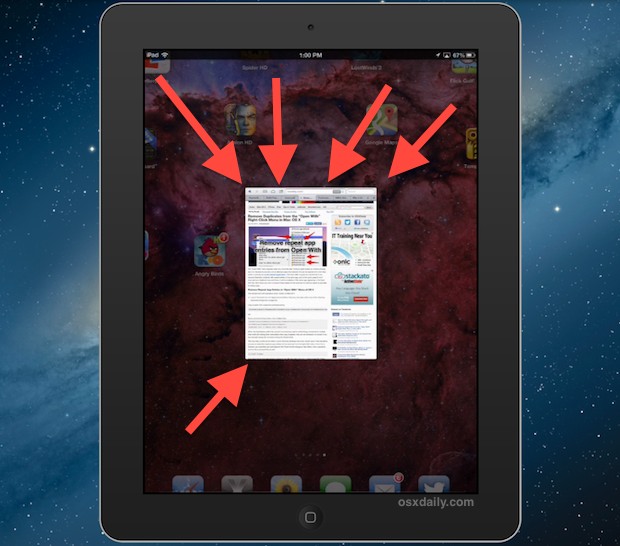 close-app-gesture Close app gesture on iPad