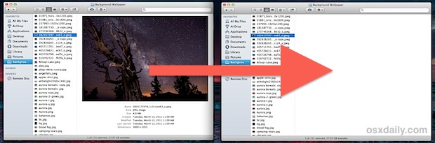 Disable the Finder preview panel in column view