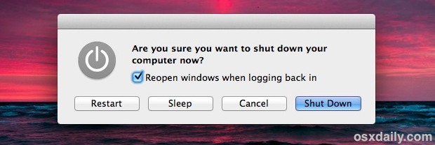fast-sleep-reboot-etc OS X Power controls for sleep, restart, shut down, etc