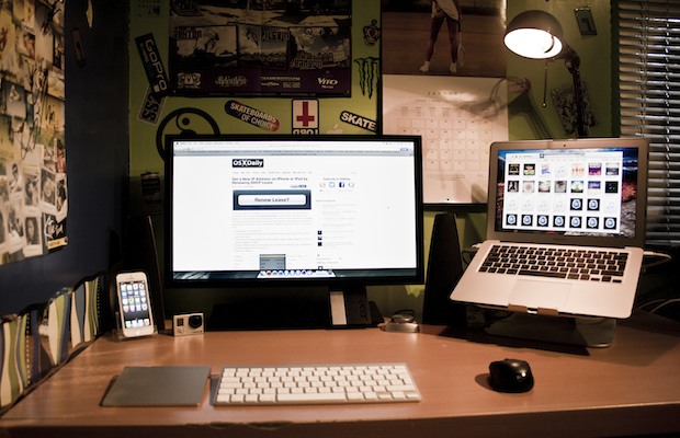 macbook-air-video-production-setup MacBook Air - amateur video production setup